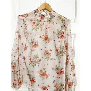 Poppi Romantic Floral Blouse Top